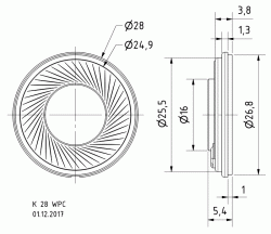 K 28 WPC - 50 Ohm