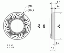 K 28 WP - 8 Ohm